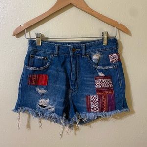 Pac-sun High Waisted Denim Shorts
